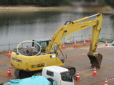 ANC-Duo on the backhoe 1